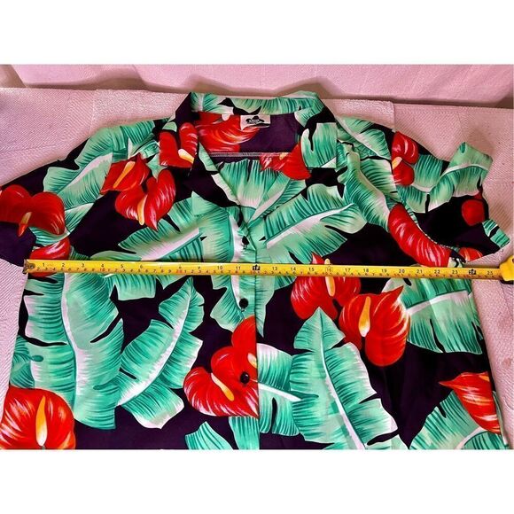 VINTAGE HILO HATTIE HAWAIIAN SHIRT FLORAL SZ X-LARGE RARE EC - Picture 4 of 7
